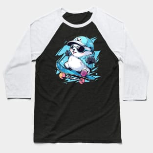 panda skater Baseball T-Shirt